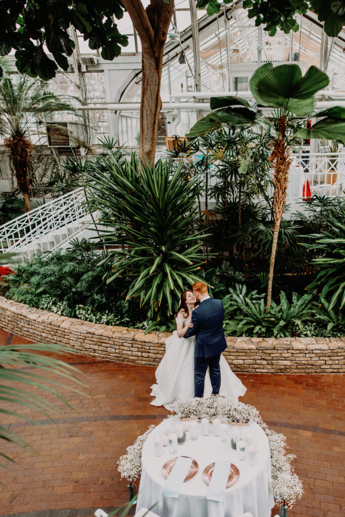 first dance as husband and wife at the franklin park conservatory
